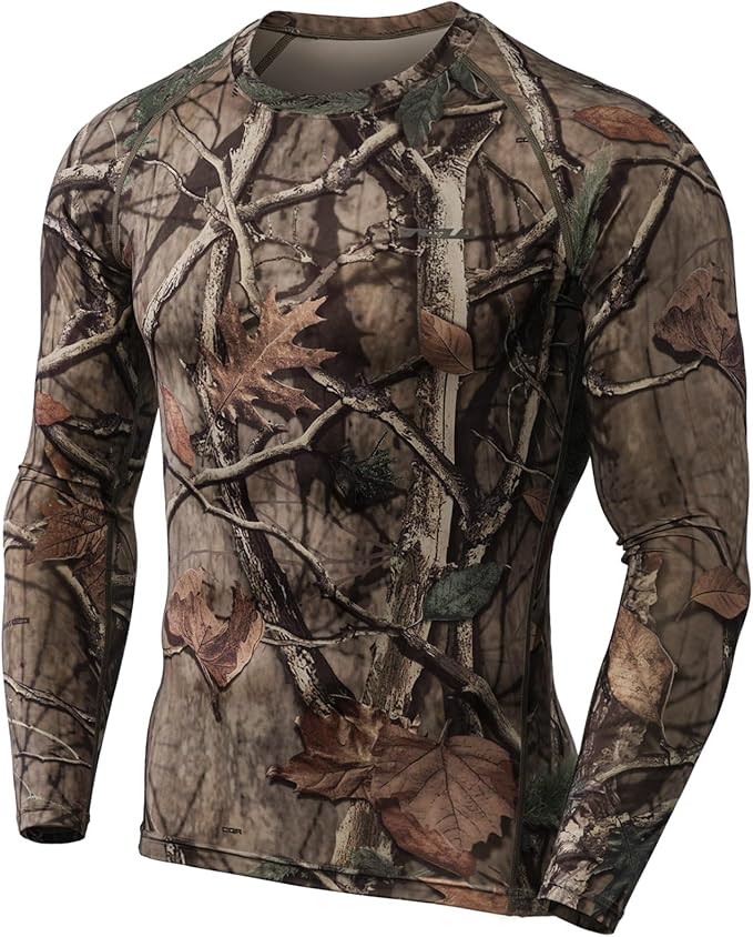 TSLA Men's UPF 50+ Compression Shirts, Cool Dry Long Sleeve Athletic Tops, Sports Baselayer Workout Shirt