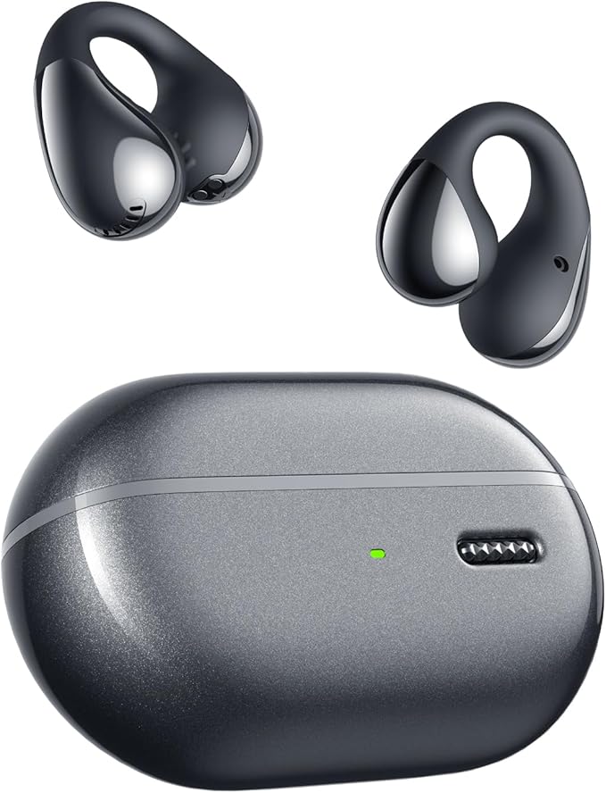 SoundPEATS PearlClip Pro Ear Ultra Open Ear Earbuds Wireless Headphones Bluetooth 5.4 Earphones Clip On Ear Buds with Mic, IPX5 Waterproof, 24 Hrs Play for Running Cycling Fitness