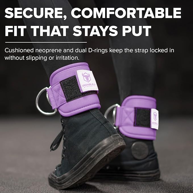 Women's Ankle Strap for Cable Machines & Resistance Bands: Gym & Home Workout Cuff Attachment for Leg Extensions, Kickbacks, Hip Abductors - Booty Exercises