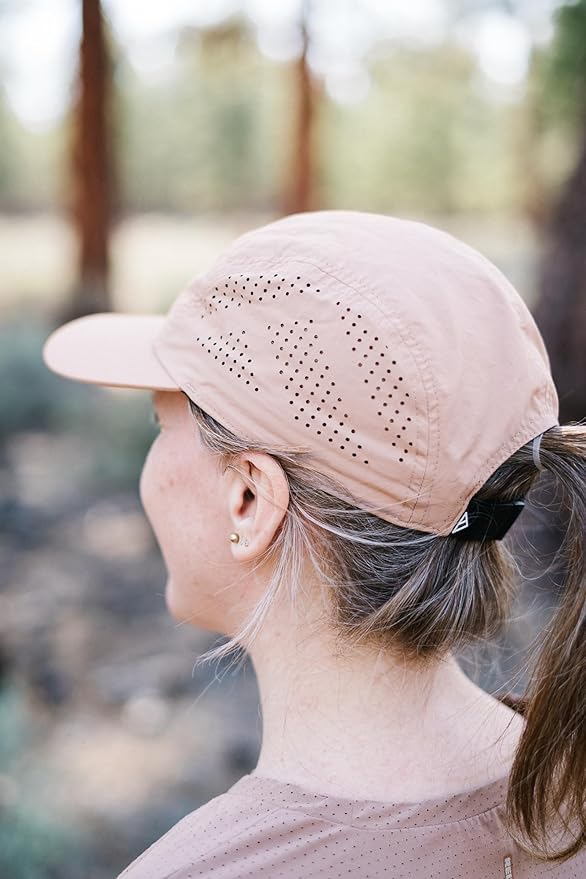 Tillak Vista Hat, Lightweight Nylon 5 Panel Cap with Snap Closure and Laser-Cut Ventilation