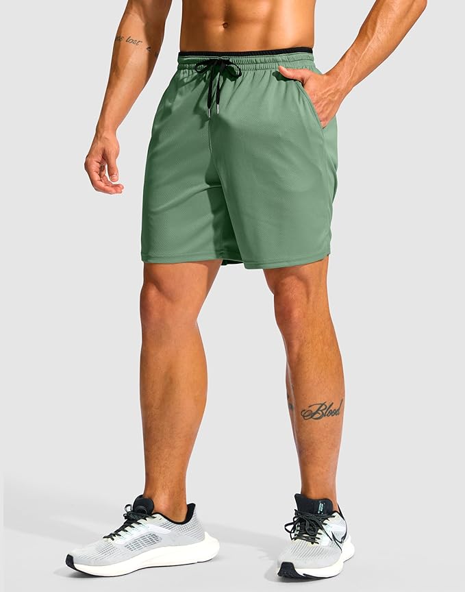 G Gradual Men's Running Athletic Shorts with Zipper Pocket 5"/ 7" Lightweight Quick Dry Gym Workout Shorts for Tennis Active