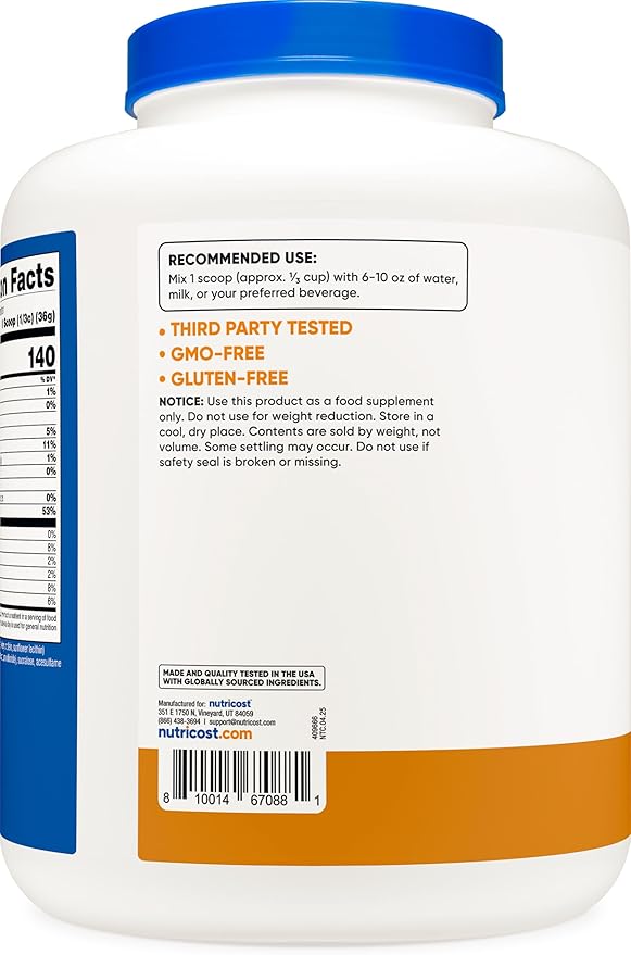 Nutricost Whey Protein Isolate (Salted Caramel, 5LBS)