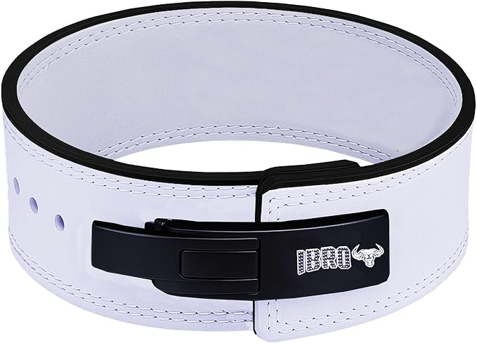 IBRO Powerlifting Lever Gym Belt – Power 8MM, 10MM or 13MM Extreme Heavy Duty Genuine Leather Belts - Squats Deadlifts Bodybuilding Weight Lifting IPF Power Lifting Strongman for Men
