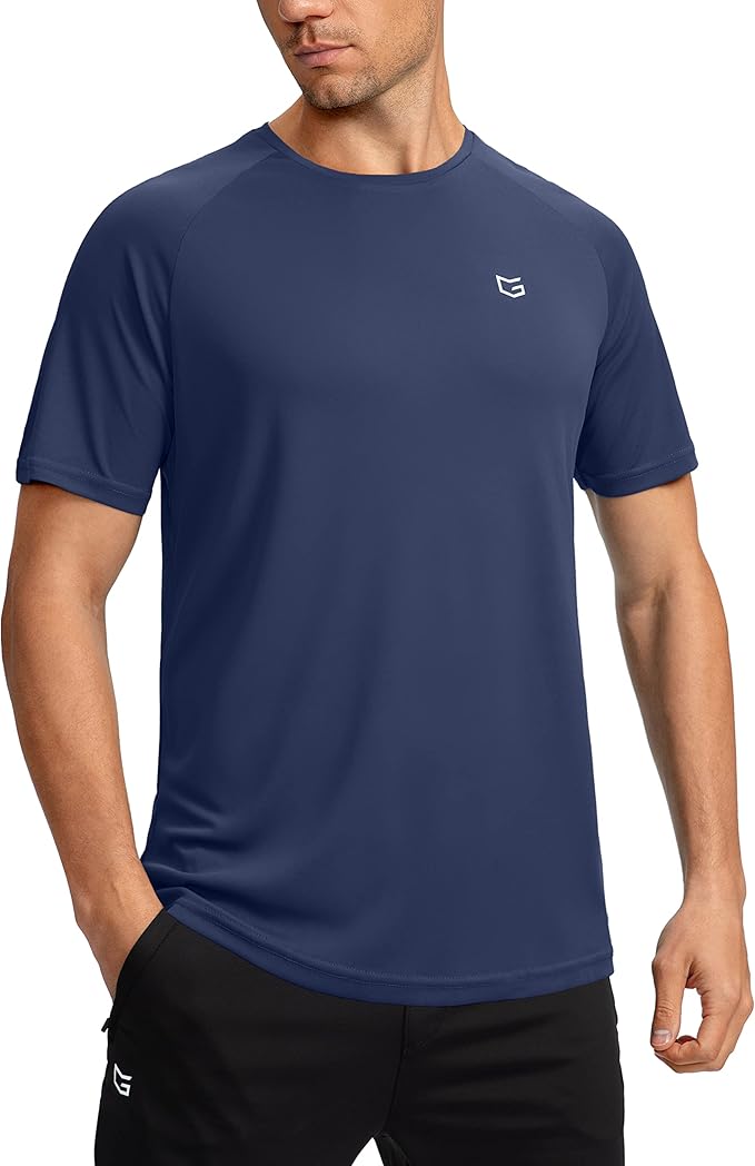 G Gradual Men's Workout Quick Dry T-Shirts Short Sleeve Lightweight Cooling Gym Shirts Tee for Running, Beach, Hiking