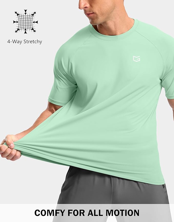 G Gradual Men's Workout Athletic T-Shirts Moisture Wicking Cooling Running Shirts Short Sleeve Performance Tee for Gym Tennis