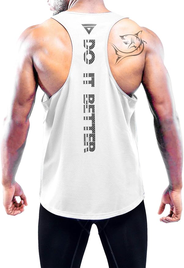 Boyzn Men's 1, 3 or 5 Pack Y-Back Workout Tank Tops, Athletic Muscle Gym Tank Tops, Fitness Bodybuilding Sleeveless T-Shirts