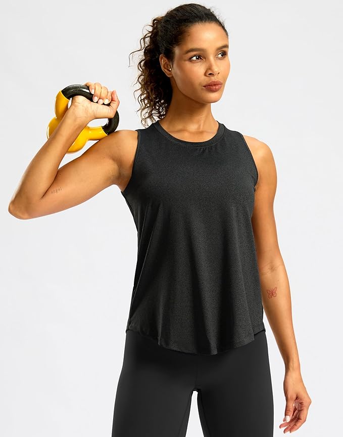 G Gradual Workout Tank Top for Women Sleeveless Athletic Yoga Tops High Neck Quick Dry Running Tennis Sports Shirts for Women