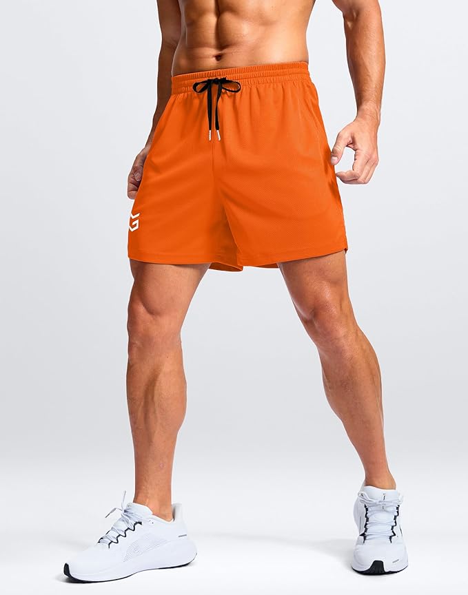 G Gradual Men's Athletic Workout Shorts with Pockets 5"/7"/9" Lightweight Quick Dry Gym Basketball Running Shorts for Men