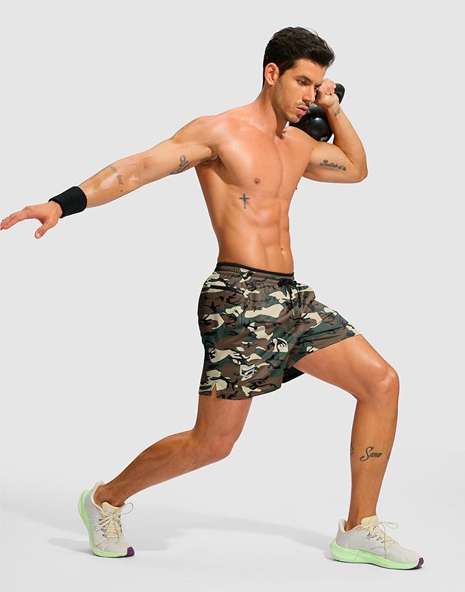 G Gradual Men's Running Athletic Shorts with Zipper Pocket 5"/ 7" Lightweight Quick Dry Gym Workout Shorts for Tennis Active