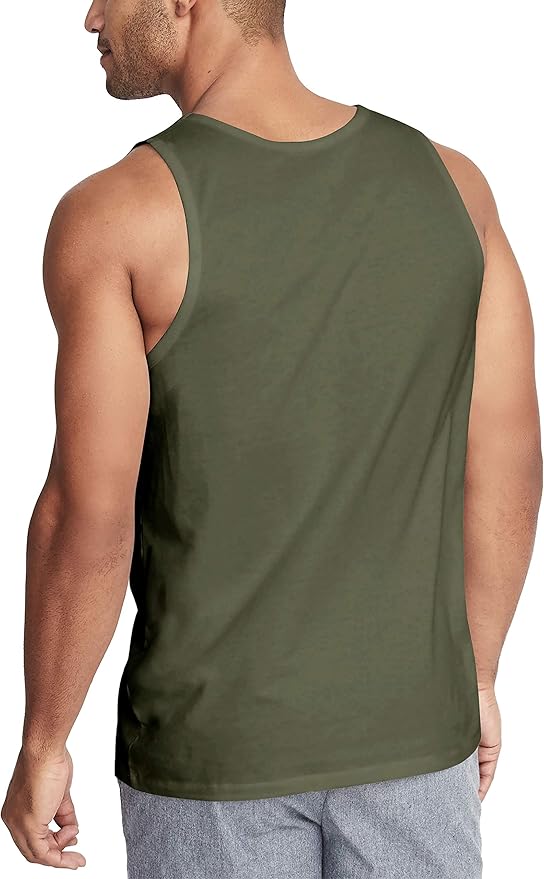 Hat and Beyond Mens Tank Top Soft Performance Boxing Gym Shirts Plain Muscle Tee