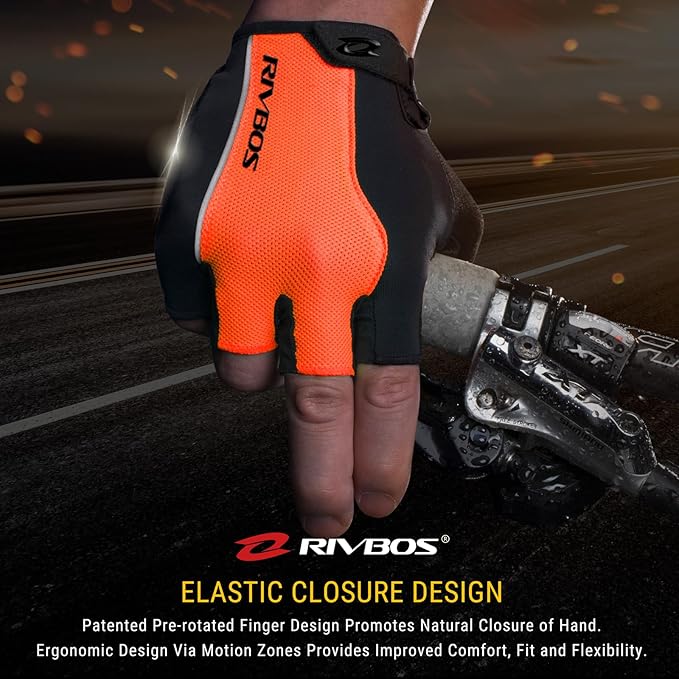 RIVBOS Cycling Gloves Bike Gloves for Men Women with Anti-Slip Shock-Absorbing Pad for Bicycle/Workout/Road Bike/Gym/Driving CHG001