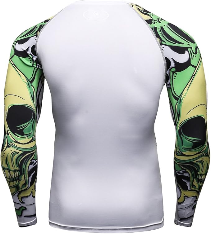 Men's Soft Slim Long Sleeve Dry-Fit Compression Gym Trainning Shirt