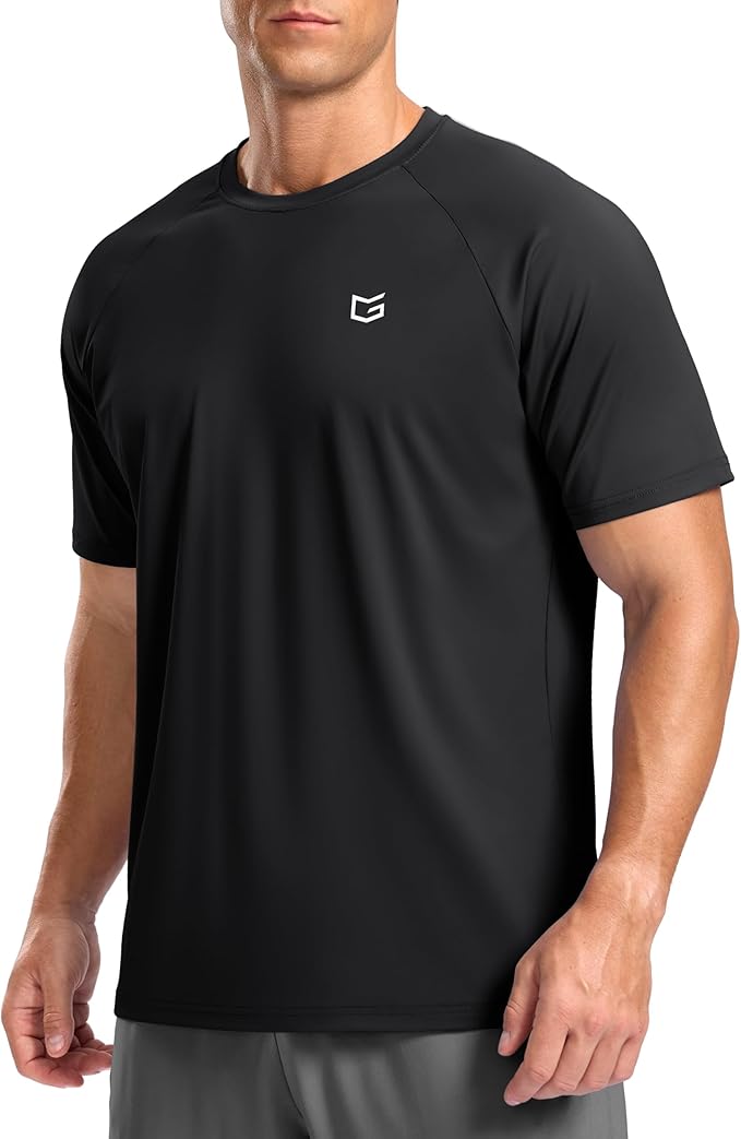 G Gradual Men's Workout Athletic T-Shirts Moisture Wicking Cooling Running Shirts Short Sleeve Performance Tee for Gym Tennis