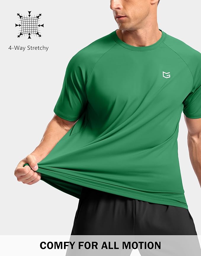 G Gradual Men's Workout Athletic T-Shirts Moisture Wicking Cooling Running Shirts Short Sleeve Performance Tee for Gym Tennis