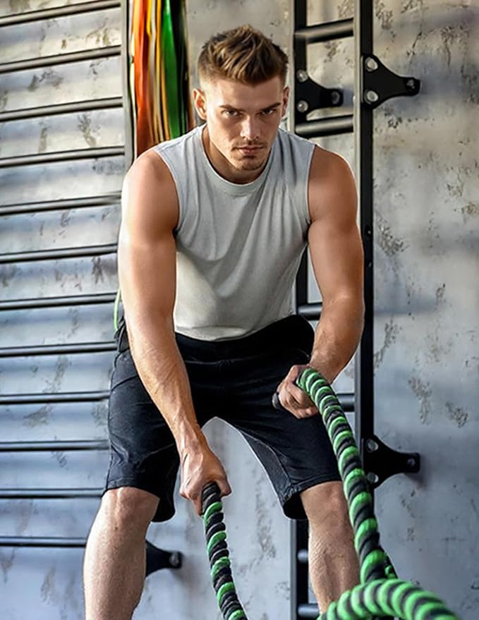 MIER Men's Workout Tank Tops UPF 50+ Swim Shirts Quick Dry Running Sleeveless UV Protection Muscle Tees