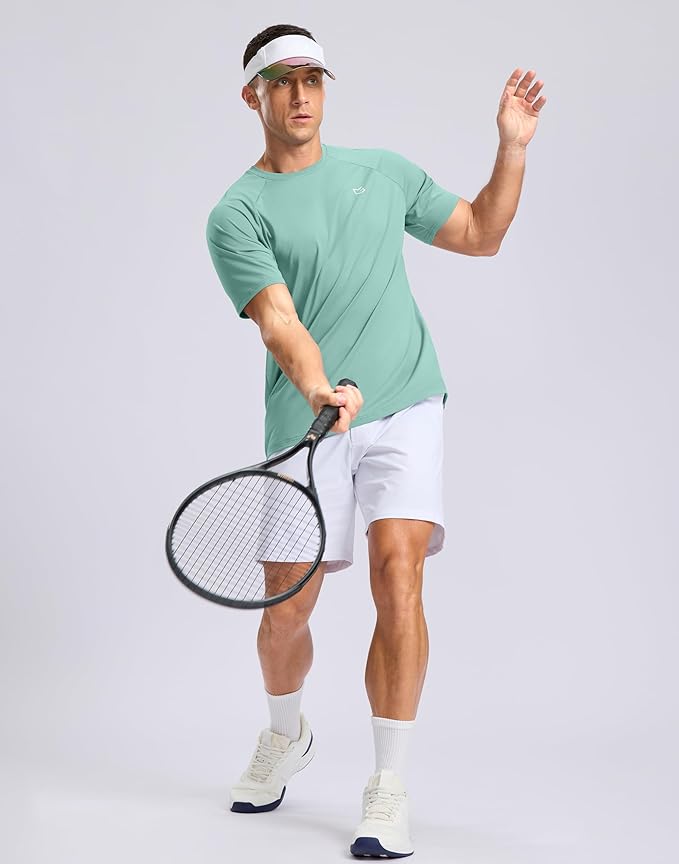 G Gradual Men's Workout Athletic T-Shirts Moisture Wicking Cooling Running Shirts Short Sleeve Performance Tee for Gym Tennis