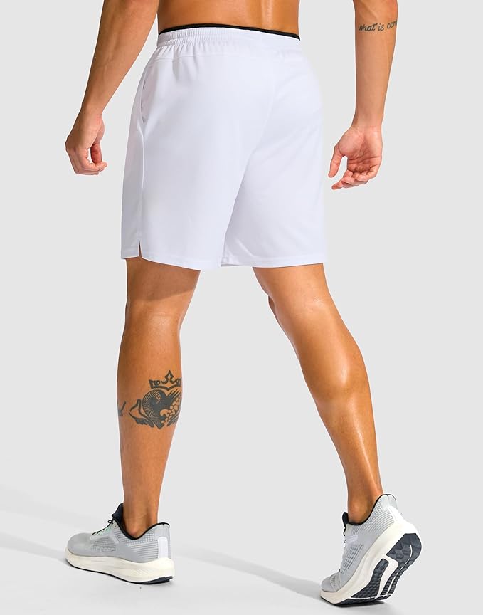 G Gradual Men's Running Athletic Shorts with Zipper Pocket 5"/ 7" Lightweight Quick Dry Gym Workout Shorts for Tennis Active