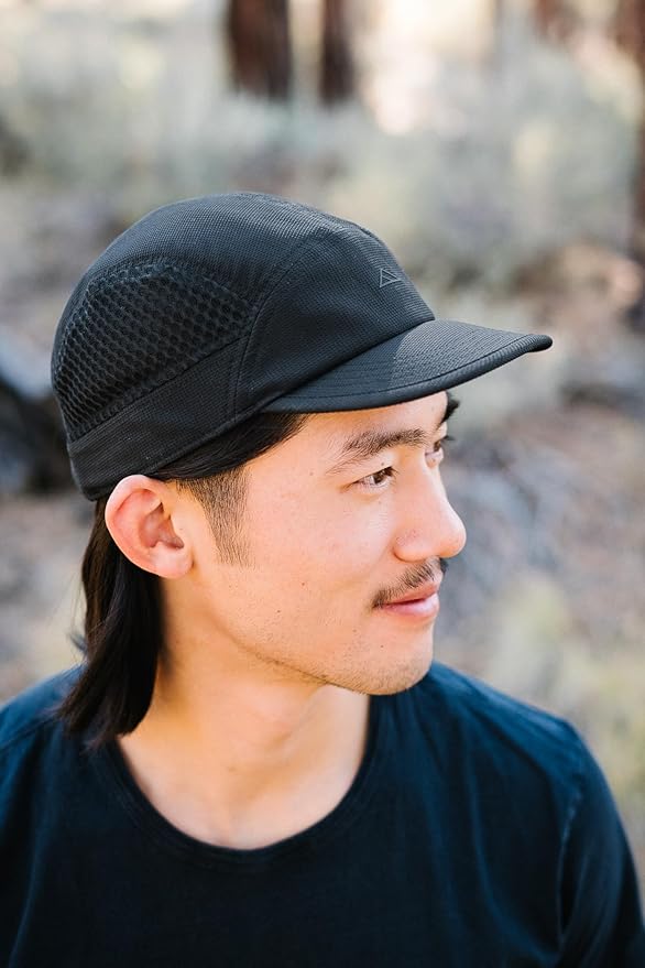 Tillak Element Hat, Ultralight Stretch Polyester and Mesh Cap with Soft Foam Bill and Snap Closure