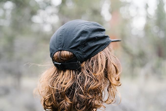 Tillak Wallowa Camp Hat, Lightweight Nylon 5 Panel Cap with Snap Closure