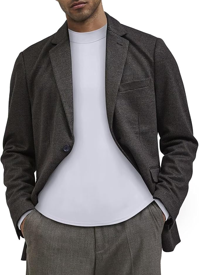 Men's Fashion Shirts Long Sleeve Mock Turtleneck T-Shirts Casual Thermal Undershirt Tops