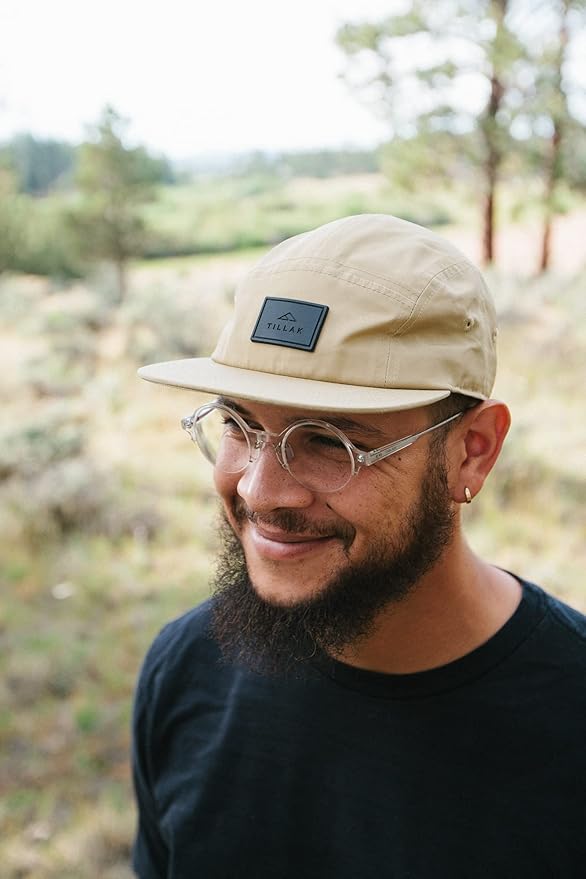 Tillak Wallowa Kodra Hat, Lightweight Oxford Nylon 5 Panel Cap with Snap Closure