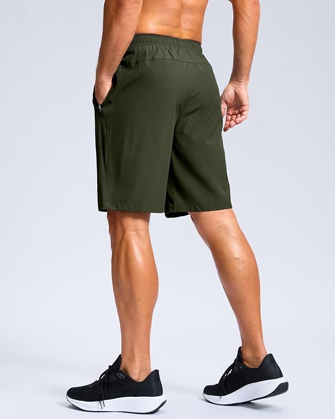 G Gradual Men's Athletic Running Shorts with Zipper Pockets Quick Dry 7"/ 5"/ 9" Workout Gym Shorts for Basketball Hiking