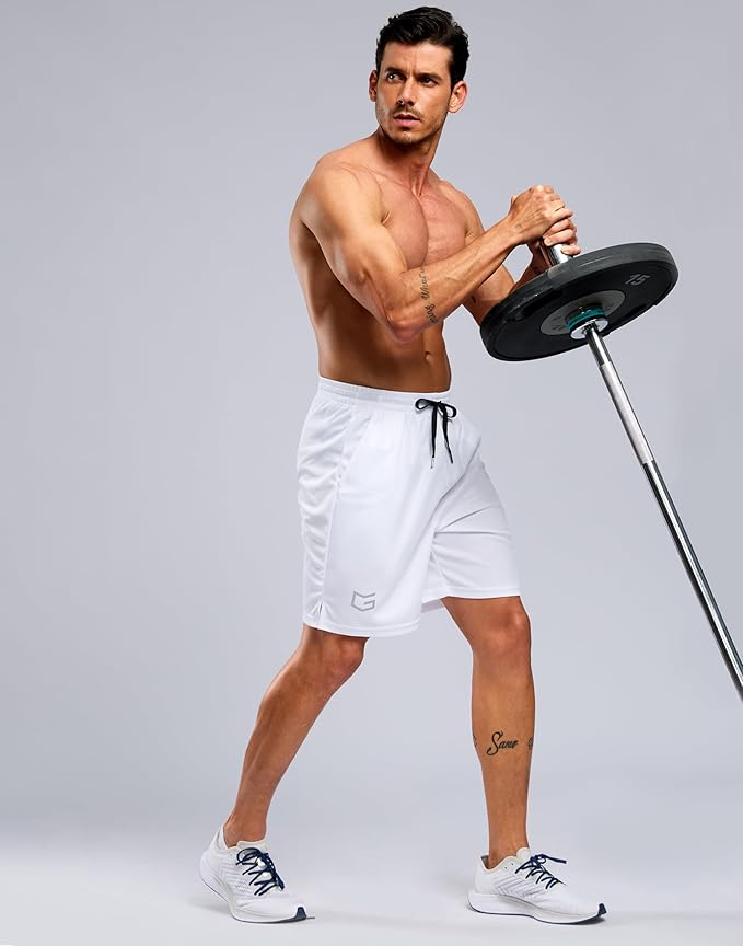 G Gradual Men's Athletic Workout Shorts with Pockets 5"/7"/9" Lightweight Quick Dry Gym Basketball Running Shorts for Men