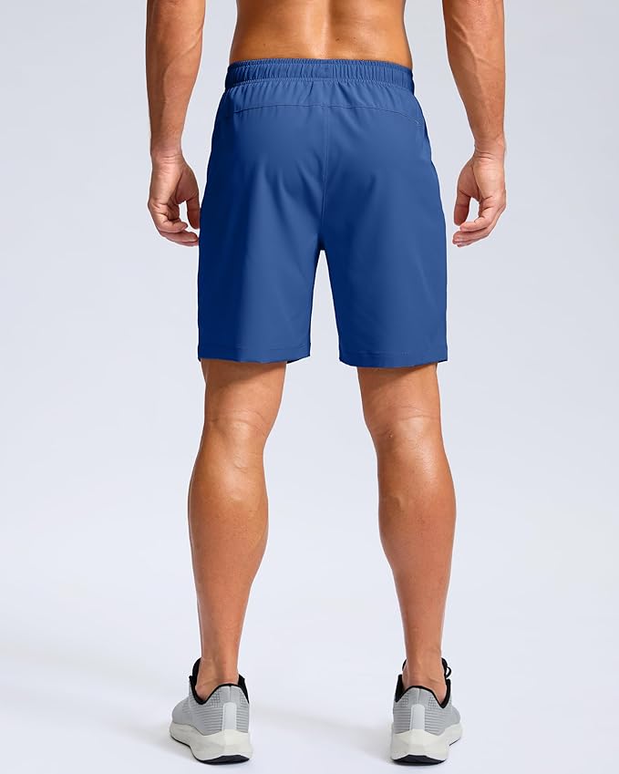 G Gradual Men's Athletic Running Shorts with Zipper Pockets Quick Dry 7"/ 5"/ 9" Workout Gym Shorts for Basketball Hiking