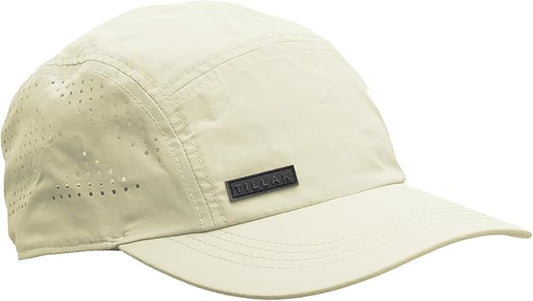 Tillak Vista Hat, Lightweight Nylon 5 Panel Cap with Snap Closure and Laser-Cut Ventilation