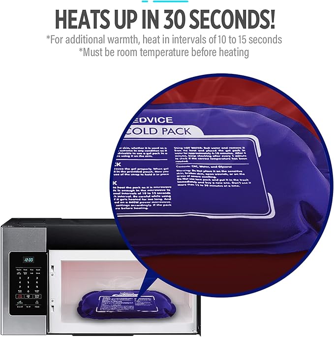 Reusable Hot and Cold Ice Packs for Injuries (3-Piece Set), Joint Pain, Muscle Soreness and Body Inflammation - Reusable Gel Wraps - Adjustable & Flexible for Knees, Back, Shoulders, Arms and Legs