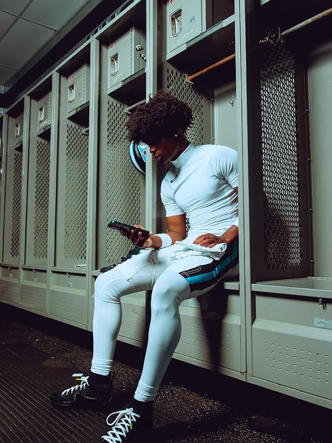 Nxtrnd Men's Turtleneck Compression T-Shirt, Short Sleeve Mock Neck