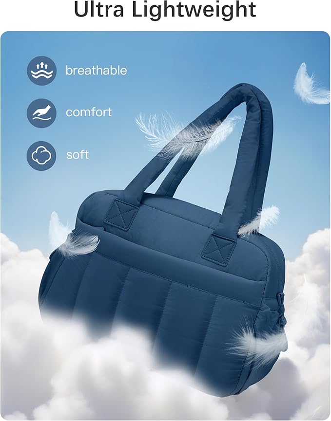 oscaurt Gym Bag for Women Lightweight Duffle Bag for Travel with Toiletry Pouch Water Resistant Carry On Weekender Overnight Duffel