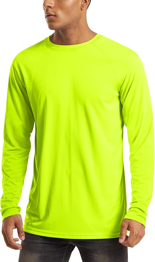 MAGCOMSEN Men's Long Sleeve Shirts UPF 50+ UV Sun Protection Athletic Shirts for Hiking Running Workout Rash Guard