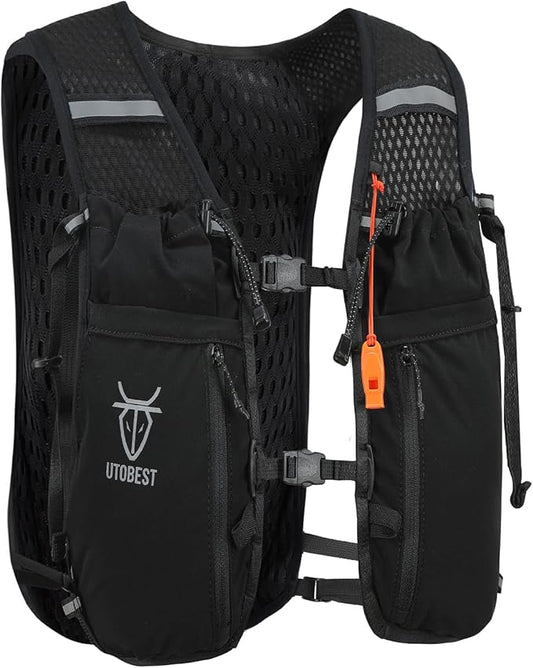 Upgrade Running Hydration Vest 10L, Running Backpack for Women Men Multi-Functional Storage, Adjustable Water Vest for Trail Marathon Race Jogging Cycling