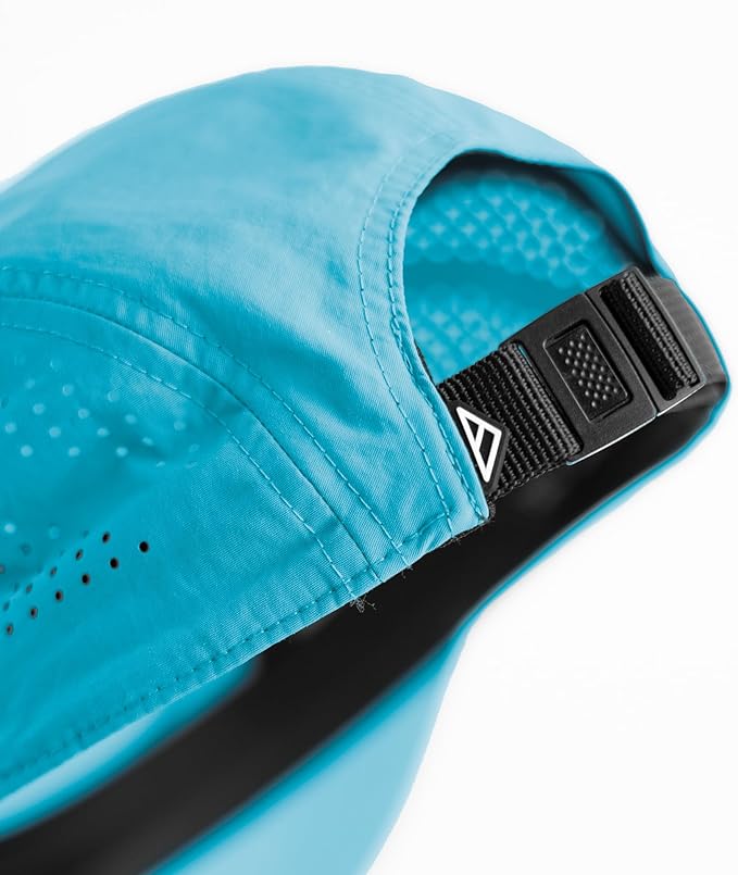 Tillak Vista Hat, Lightweight Nylon 5 Panel Cap with Snap Closure and Laser-Cut Ventilation