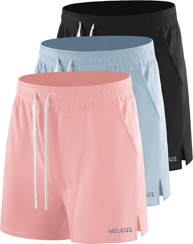 NELEUS Men's 7 inch Running Shorts Athletic Gym Workout Shorts with Pockets