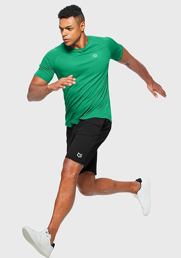 G Gradual Men's Workout Quick Dry T-Shirts Short Sleeve Lightweight Cooling Gym Shirts Tee for Running, Beach, Hiking