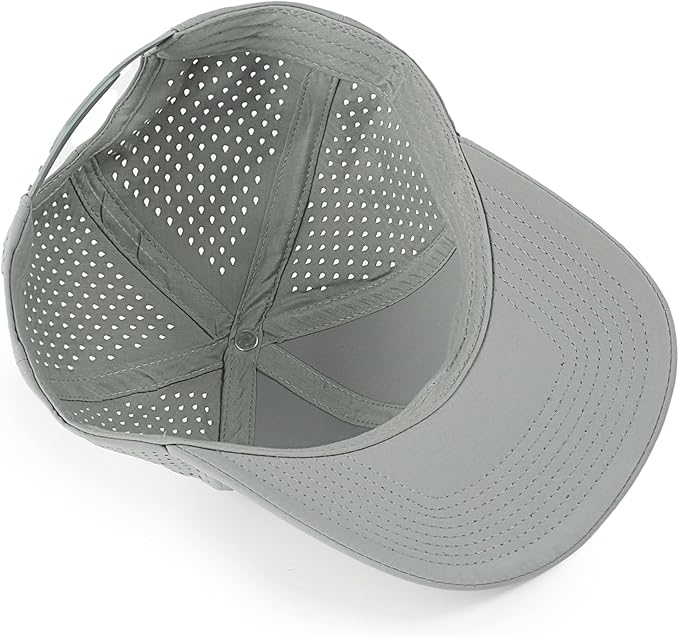 Quick Dry Baseball Cap Laser Cut Mesh Snapback Hats for Men & Women