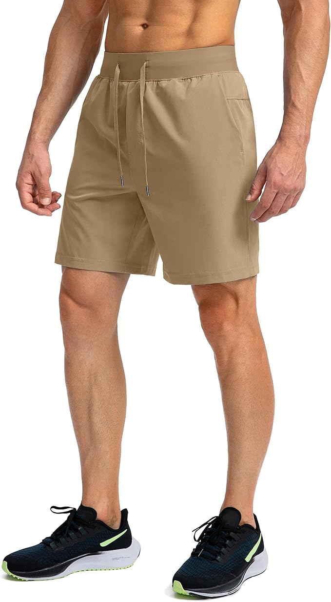 Men's Running Shorts with Zipper Pockets 9 Inch/ 7 Inch / 5 Inch Lightweight Quick Dry Gym Workout Athletic Shorts for Men