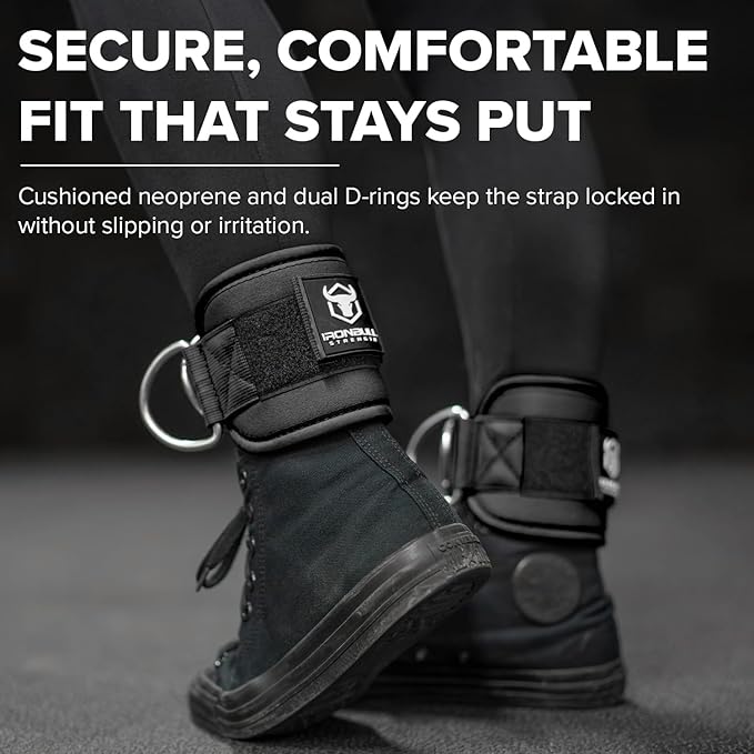 Women's Ankle Strap for Cable Machines & Resistance Bands: Gym & Home Workout Cuff Attachment for Leg Extensions, Kickbacks, Hip Abductors - Booty Exercises