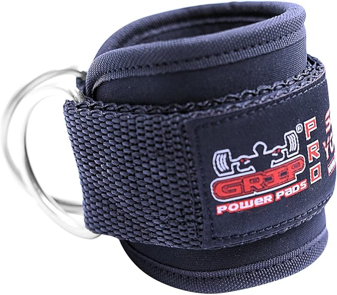 Ankle Straps for Cable Machines Double D-Ring Gym Adjustable Neoprene Premium Cuffs to Enhance Legs Abs & Glutes Kickbacks Workouts Leg Curls Extensions Booty Hip Abductors Exercise for Men & Women