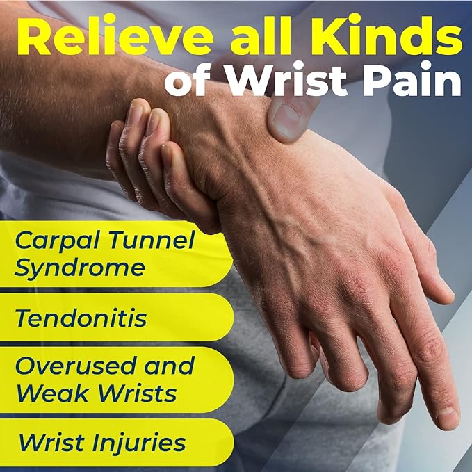 Sparthos Wrist Support Sleeves (Pair) – Medical Compression for Carpal Tunnel and Wrist Pain Relief – Wrist Brace for Men and Women – Made from Innovative Breathable Elastic Blend