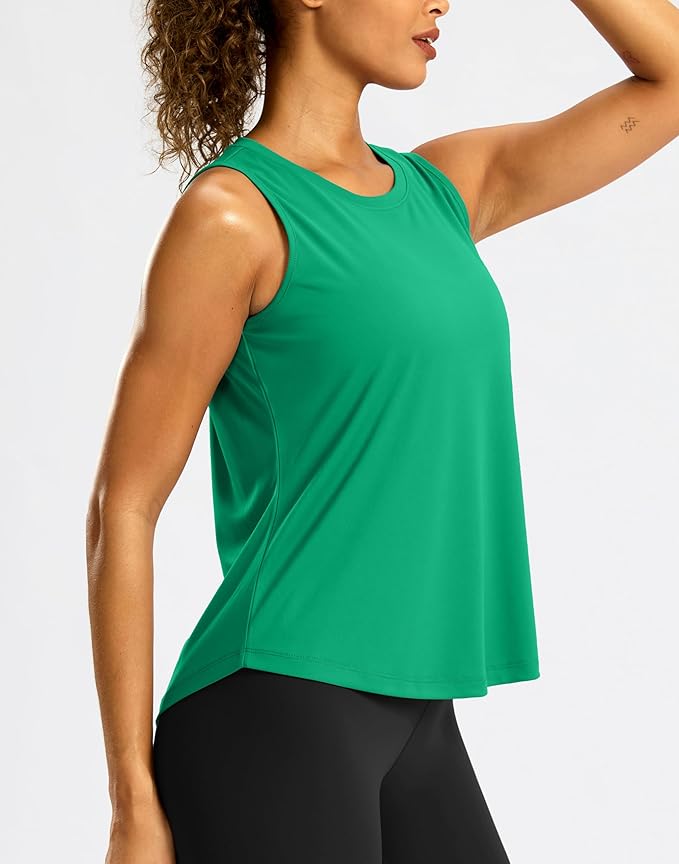 G Gradual Workout Tank Top for Women Sleeveless Athletic Yoga Tops High Neck Quick Dry Running Tennis Sports Shirts for Women