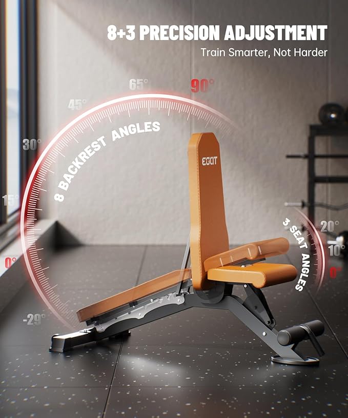 Adjustable Weight Bench for Home Gym, Heavy Duty Workout Bench Up to 880/1500 LBS, Decline Incline Strength Training Bench for Full Body Exercise