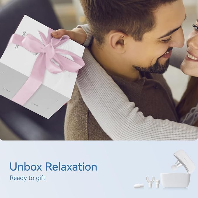 KingPavonini Mini Massage Gun with All-in-One Storage Case, Pocket-Sized Small Massage Gun Deep Tissue, 0.5 lbs Portable Percussion Massager for Travel, Gym, Gift for Women Men