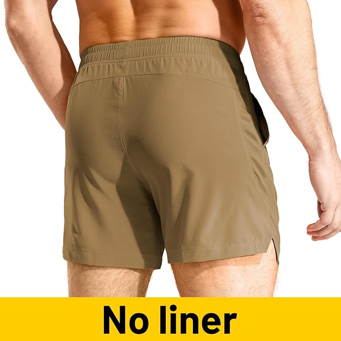 MIER Men's Workout Running Shorts Quick Dry Active 5 Inches Shorts with Pockets, Lightweight, Breathable