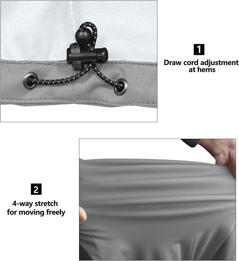 Little Donkey Andy Men's Lightweight Softshell Vest Windproof Sleeveless Jacket for Travel Hiking Running Golf