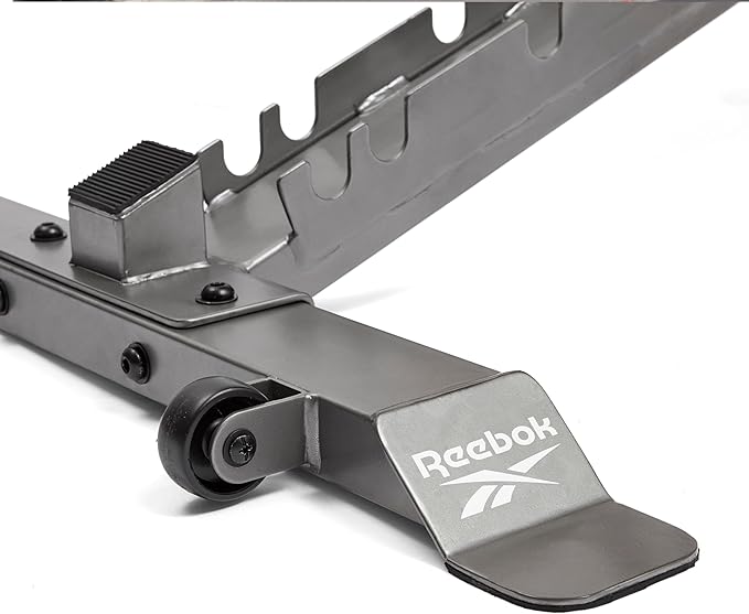 Reebok Fitness Strength Training Bench with Wipeable Padding, Non-slip Feet, 330lb Weight Capacity, Bench for Seated and Bridging Exercises
