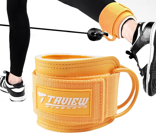 TAVIEW Ankle Straps Cable Machine Attachment for Gym - Cable Kickback Ankle Straps - Padded Ankle Cuffs for Glute Kickbacks and Leg Workouts