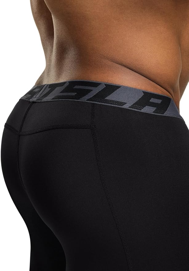 TSLA Men's Thermal Compression Pants, Athletic Sports Leggings & Running Tights, Wintergear Base Layer Bottoms